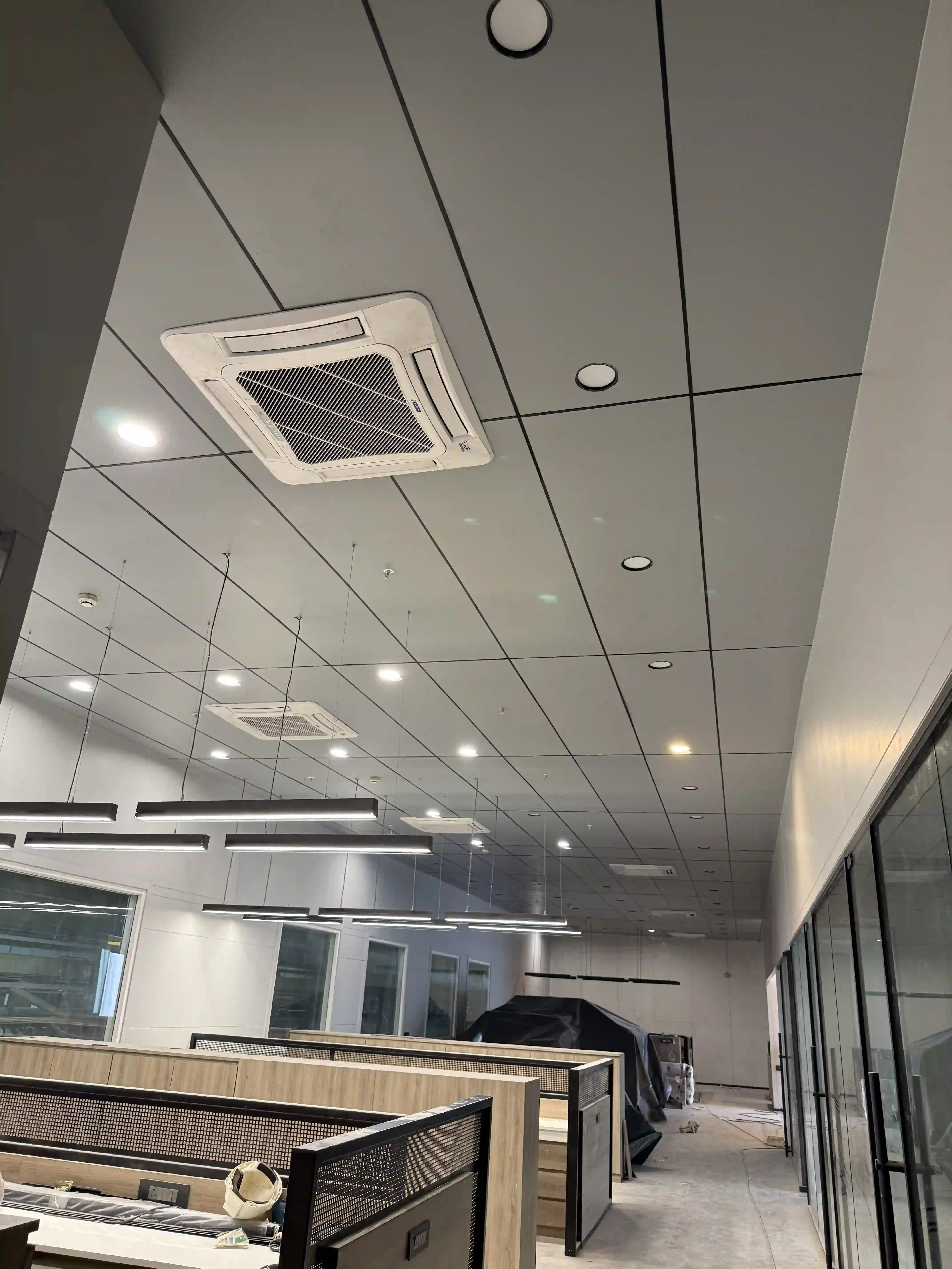 Overhead Duct Network & Acoustic Lining